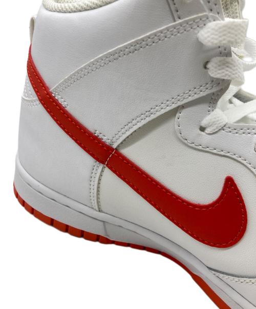 NIKE（ナイキ）NIKE (ナイキ) ハイカットスニーカー ホワイト×オレンジ サイズ:27.5㎝ 未使用品の古着・服飾アイテム