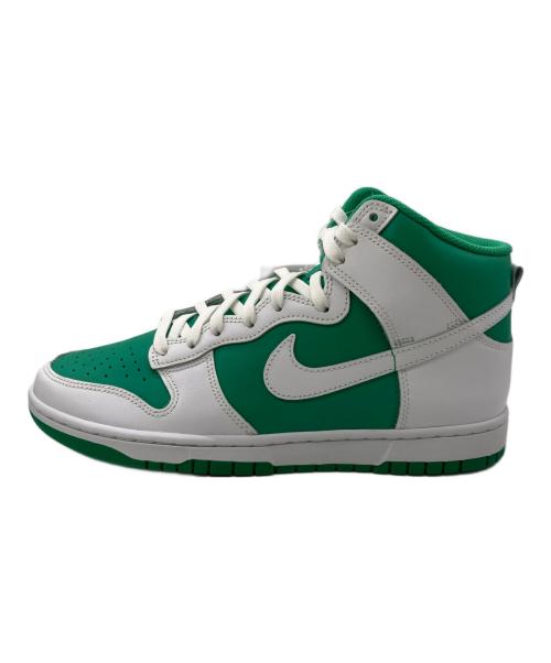 NIKE（ナイキ）NIKE (ナイキ) ハイカットスニーカー グリーン×ホワイト サイズ:27.5㎝ 未使用品の古着・服飾アイテム