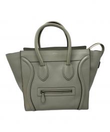 CELINE（セリーヌ）の古着「ラゲージミニショッパートートバッグ」｜ベージュ