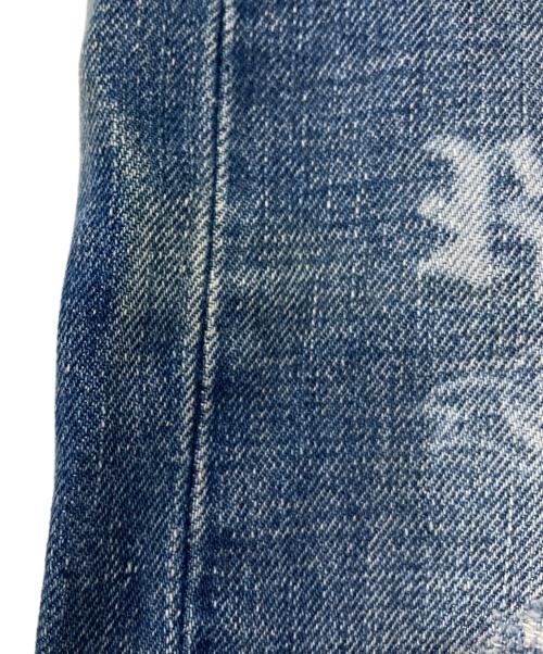 POLO RALPH LAUREN（ポロ・ラルフローレン）POLO RALPH LAUREN (ポロ・ラルフローレン) ペイントワッペンデニムパンツ インディゴ サイズ:W34×L32の古着・服飾アイテム