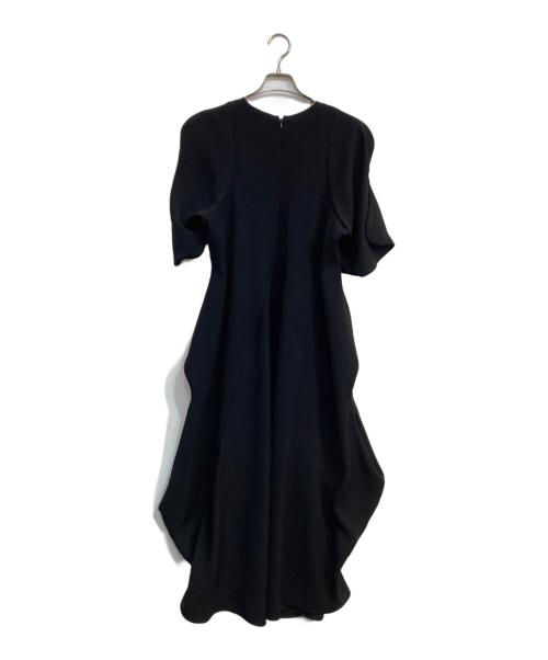 ENFOLD（エンフォルド）ENFOLD (エンフォルド) PE TWILL WAVE DRAPE DRS ブラック サイズ:36の古着・服飾アイテム