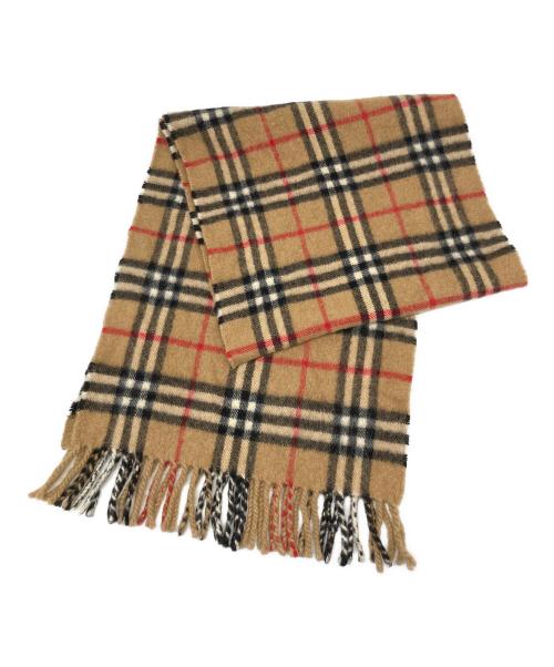 Burberry's（バーバリーズ）Burberry's (バーバリーズ) ノバチェックマフラー ブラウンの古着・服飾アイテム