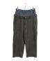WOKE EDGE（ウォーク エッジ）の古着「Washed Fleece Layered Pants」｜グレー×ネイビー