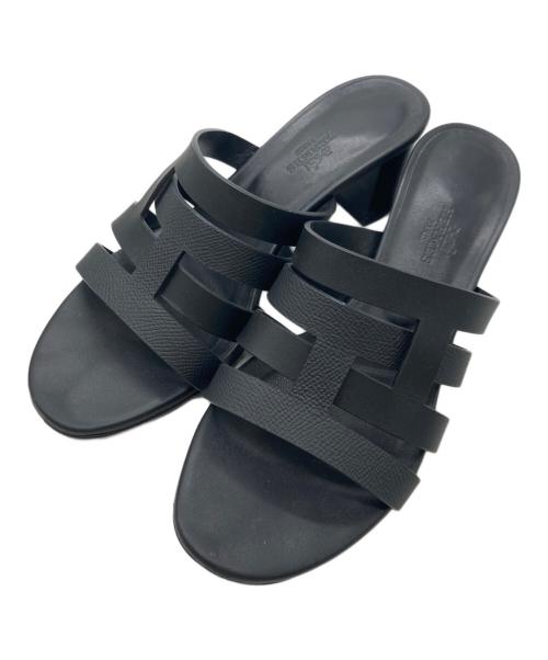 HERMES（エルメス）HERMES (エルメス) Amica sandal ブラック サイズ:37の古着・服飾アイテム