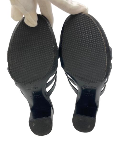 HERMES（エルメス）HERMES (エルメス) Amica sandal ブラック サイズ:37の古着・服飾アイテム