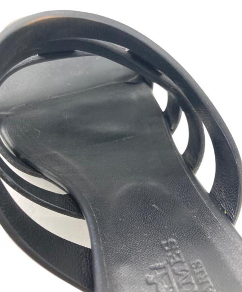 HERMES（エルメス）HERMES (エルメス) Amica sandal ブラック サイズ:37の古着・服飾アイテム