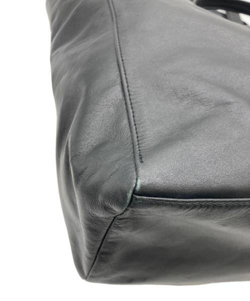 2.718（ニーテンナナイチハチ）2.718 (ニーテンナナイチハチ) 2WAYレザートートバッグ ブラックの古着・服飾アイテム