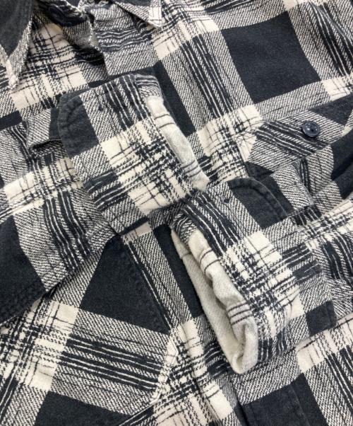RRL（ダブルアールエル）RRL (ダブルアールエル) プリント チェック ネルシャツ ブラック サイズ:Mの古着・服飾アイテム
