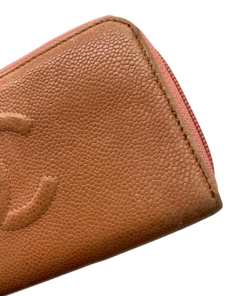 CHANEL（シャネル）CHANEL (シャネル) ココマークキャビアスキン長財布 ピンクの古着・服飾アイテム