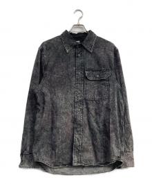 DIESEL（ディーゼル）の古着「ヴィンテージウォッシュ加工デニムシャツ」｜グレー