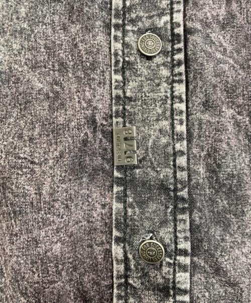 DIESEL（ディーゼル）DIESEL (ディーゼル) ヴィンテージウォッシュ加工デニムシャツ グレー サイズ:Freeの古着・服飾アイテム
