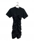 ALEXANDER WANG.Tアレキサンダーワンティー）の古着「半袖切替ワンピース」｜ブラック