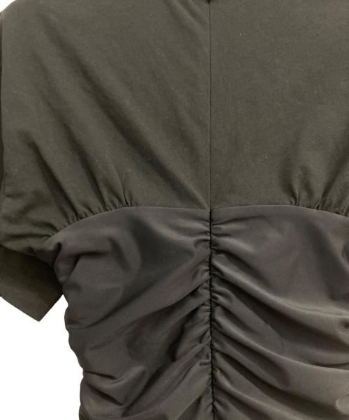 ALEXANDER WANG.T（アレキサンダーワンティー）ALEXANDER WANG.t (アレキサンダーワンティー) 半袖切替ワンピース ブラック サイズ:xsの古着・服飾アイテム