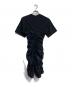 ALEXANDER WANG.t (アレキサンダーワンティー) 半袖切替ワンピース ブラック サイズ:xs：7000円