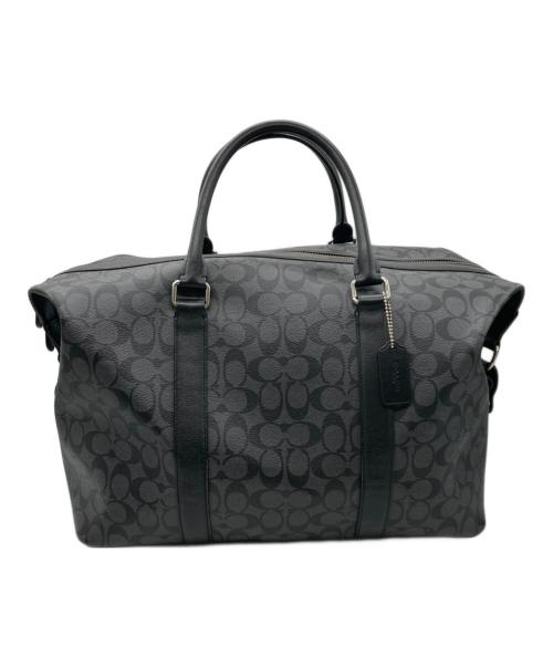 COACH（コーチ）COACH (コーチ) ボストンバッグ ブラック×グレーの古着・服飾アイテム