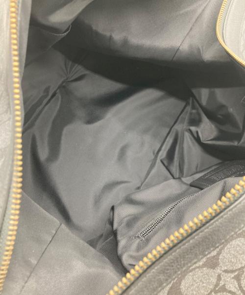 COACH（コーチ）COACH (コーチ) ボストンバッグ ブラック×グレーの古着・服飾アイテム