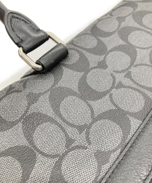 COACH（コーチ）COACH (コーチ) ボストンバッグ ブラック×グレーの古着・服飾アイテム