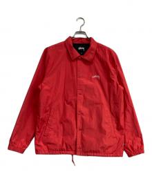 stussy（ステューシー）の古着「ナイロンコーチジャケット」｜レッド