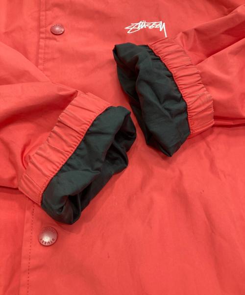 stussy（ステューシー）stussy (ステューシー) ナイロンコーチジャケット レッド サイズ:Sの古着・服飾アイテム