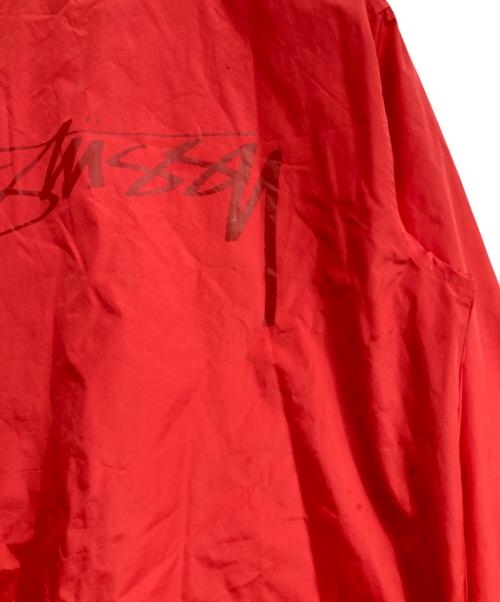 stussy（ステューシー）stussy (ステューシー) ナイロンコーチジャケット レッド サイズ:Sの古着・服飾アイテム