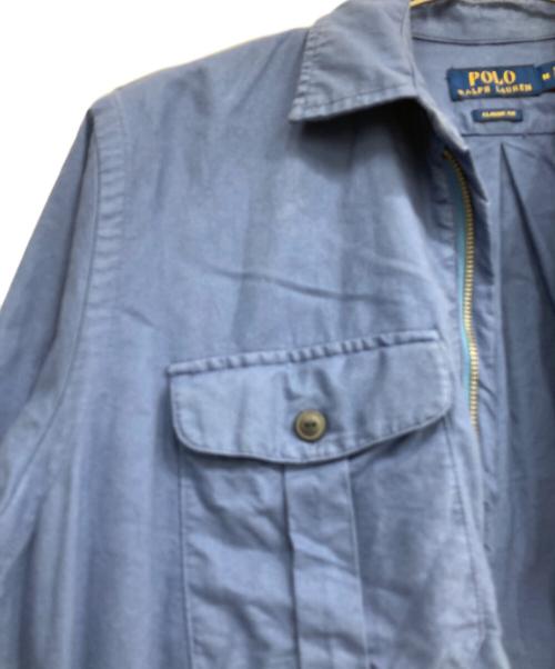 POLO RALPH LAUREN（ポロ・ラルフローレン）POLO RALPH LAUREN (ポロ・ラルフローレン) ワークジャケット ブルー サイズ:Mの古着・服飾アイテム