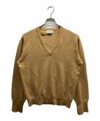 BALLANTYNEバランタイン）の古着「カシミヤVネックニット」｜ブラウン