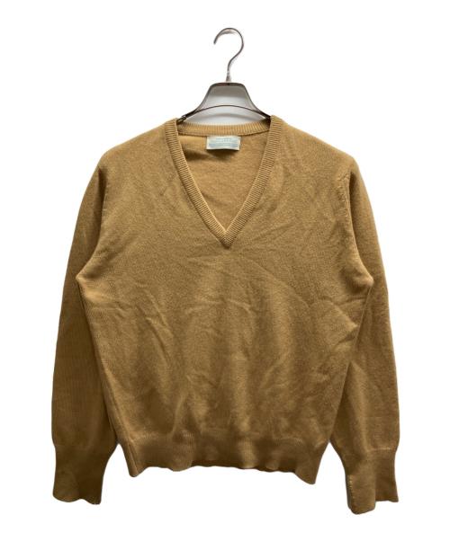 BALLANTYNE（バランタイン）BALLANTYNE (バランタイン) カシミヤVネックニット ブラウン サイズ:42の古着・服飾アイテム