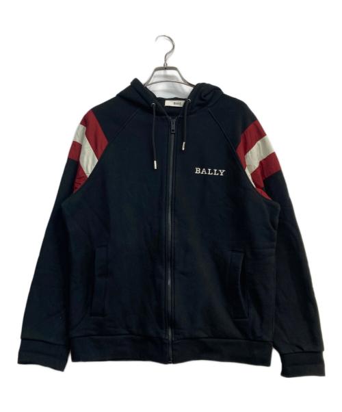 BALLY（バリー）BALLY (バリー) ジップパーカー ブラック サイズ:Lの古着・服飾アイテム