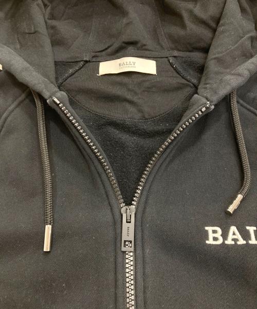BALLY（バリー）BALLY (バリー) ジップパーカー ブラック サイズ:Lの古着・服飾アイテム
