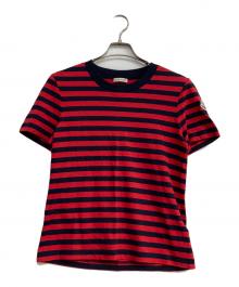 MONCLER（モンクレール）の古着「GIROCOLLO ボーダーTシャツ」｜レッド×ネイビー