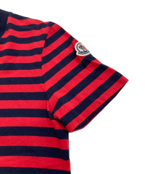 MONCLER（モンクレール）MONCLER (モンクレール) GIROCOLLO ボーダーTシャツ レッド×ネイビー サイズ:Sの古着・服飾アイテム