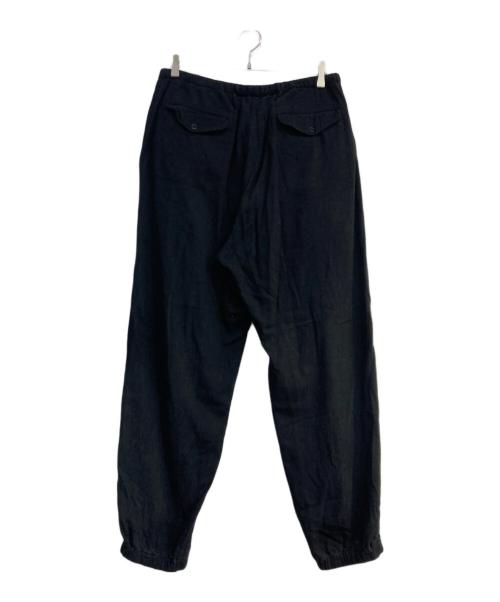 COMOLI（コモリ）COMOLI (コモリ) シルクネップドローストリングパンツ ブラック サイズ:3の古着・服飾アイテム