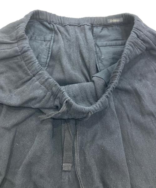 COMOLI（コモリ）COMOLI (コモリ) シルクネップドローストリングパンツ ブラック サイズ:3の古着・服飾アイテム
