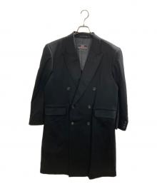 BRITISH HOUSE×ERMENEGILDO ZEGNA（ブリテッシュ ハウス×エルメネジルド・ゼニア）の古着「カシミヤダブルコート」｜ブラック