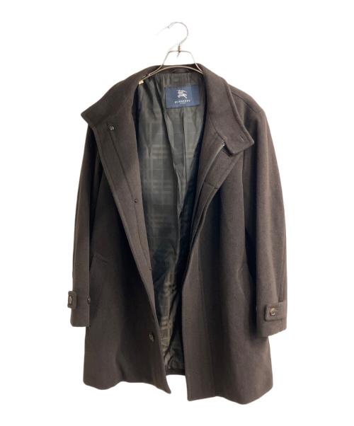 BURBERRY LONDON（バーバリーロンドン）BURBERRY LONDON (バーバリーロンドン) ウールアンゴラコート ブラウン サイズ:Mの古着・服飾アイテム