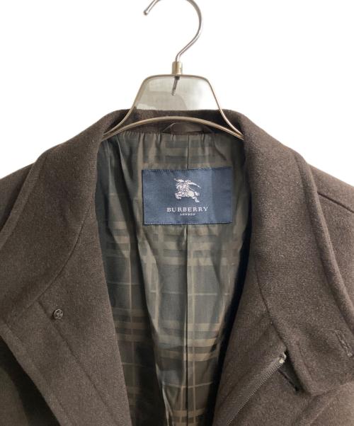 BURBERRY LONDON（バーバリーロンドン）BURBERRY LONDON (バーバリーロンドン) ウールアンゴラコート ブラウン サイズ:Mの古着・服飾アイテム