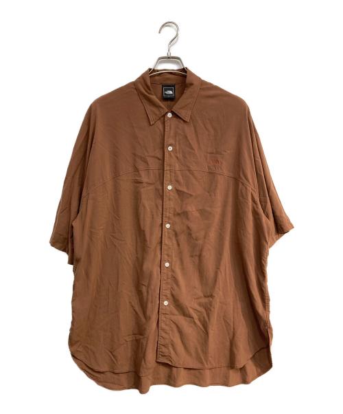 THE NORTH FACE（ザ ノース フェイス）THE NORTH FACE (ザ ノース フェイス) ショートスリーブアローラインシャツ ブラウン サイズ:Lの古着・服飾アイテム