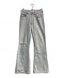 ERL（イーアールエル）の古着「ダメージデニムパンツ」｜ブルー