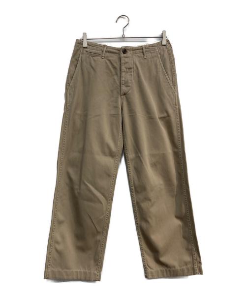 orSlow（オアスロウ）orSlow (オアスロウ) シンチバック付パンツ ベージュ サイズ:1の古着・服飾アイテム