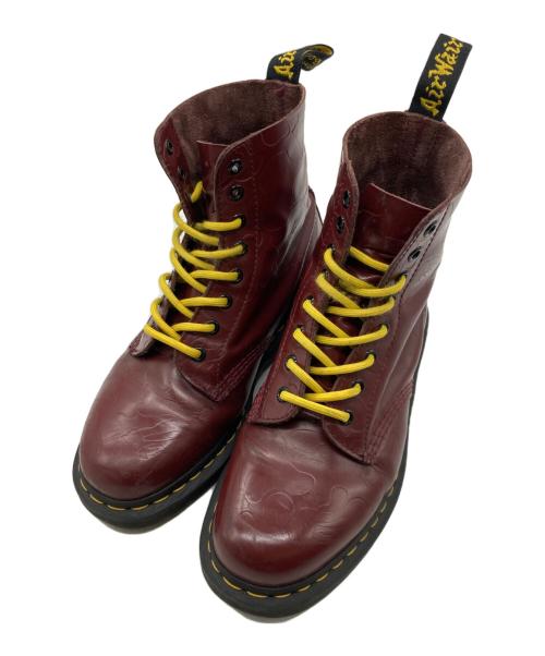 Dr.Martens（ドクターマーチン）Dr.Martens (ドクターマーチン) A BATHING APE (アベイシングエイプ) 8ホールブーツ レッド サイズ: UK7の古着・服飾アイテム