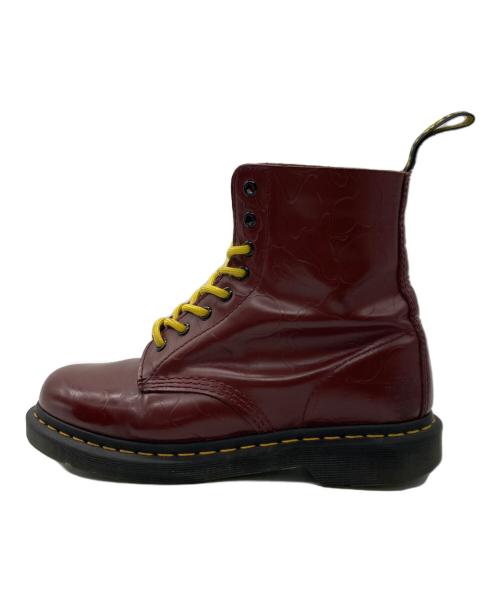 Dr.Martens（ドクターマーチン）Dr.Martens (ドクターマーチン) A BATHING APE (アベイシングエイプ) 8ホールブーツ レッド サイズ: UK7の古着・服飾アイテム