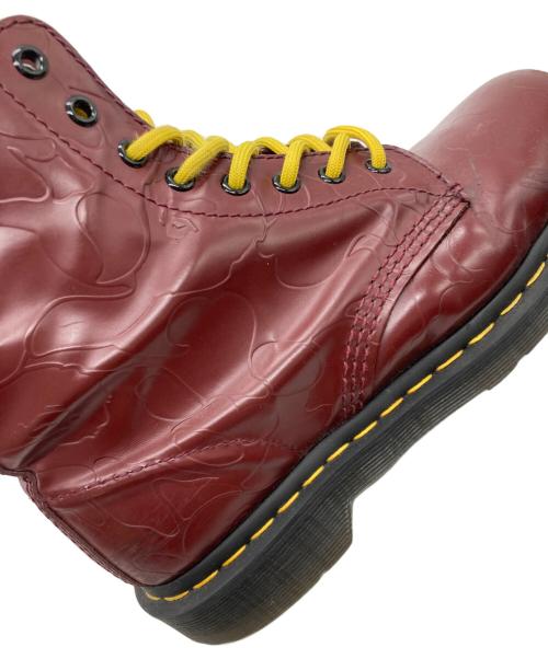 Dr.Martens（ドクターマーチン）Dr.Martens (ドクターマーチン) A BATHING APE (アベイシングエイプ) 8ホールブーツ レッド サイズ: UK7の古着・服飾アイテム