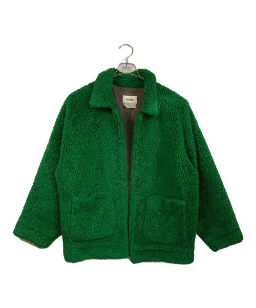 doublet（ダブレット）doublet (ダブレット) HAND PAINTED RECYCLE FUR JACKET グリーン サイズ:Mの古着・服飾アイテム