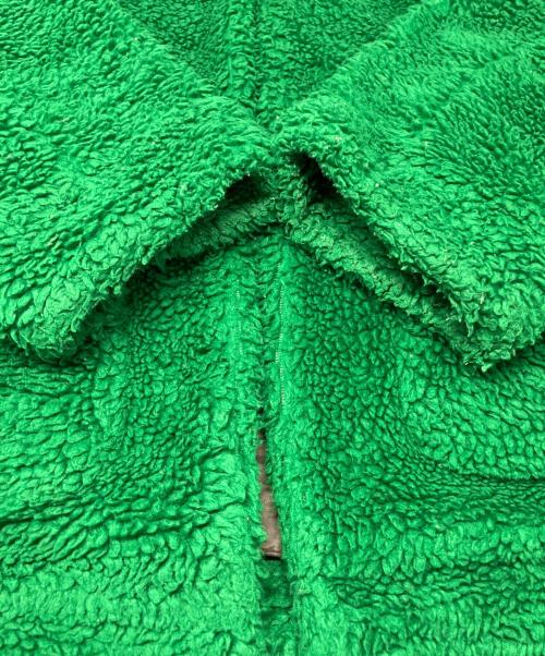 doublet（ダブレット）doublet (ダブレット) HAND PAINTED RECYCLE FUR JACKET グリーン サイズ:Mの古着・服飾アイテム