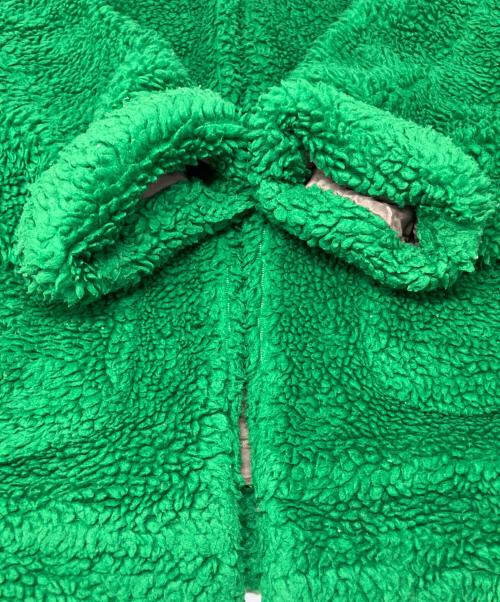 doublet（ダブレット）doublet (ダブレット) HAND PAINTED RECYCLE FUR JACKET グリーン サイズ:Mの古着・服飾アイテム