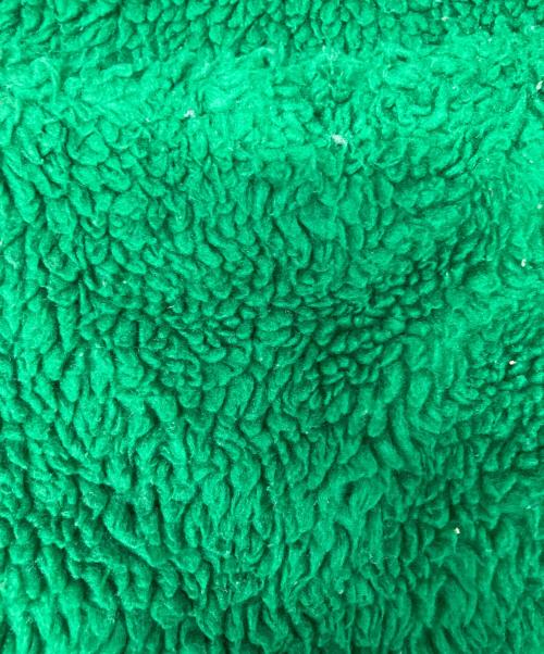 doublet（ダブレット）doublet (ダブレット) HAND PAINTED RECYCLE FUR JACKET グリーン サイズ:Mの古着・服飾アイテム