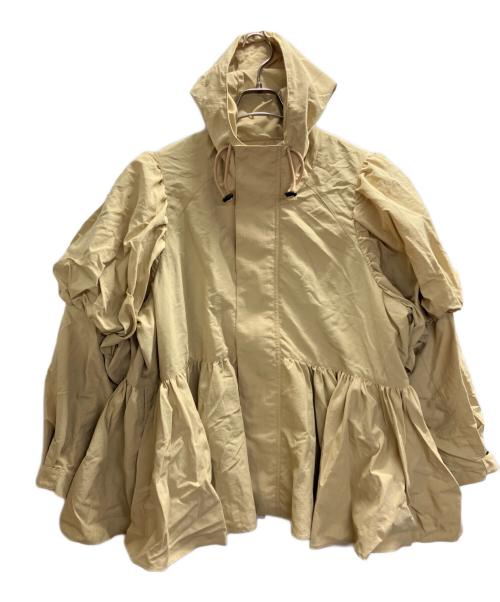 NON TOKYO（ノントーキョー）NON TOKYO (ノントーキョー) ギャザーフードジャケット ベージュ サイズ:Freeの古着・服飾アイテム