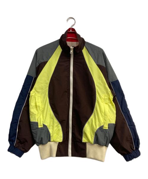 NON TOKYO（ノントーキョー）NON TOKYO (ノントーキョー) REVERSIBLE SWITCHING BLOUSON & SCARF ブラウン×イエロー サイズ:2の古着・服飾アイテム