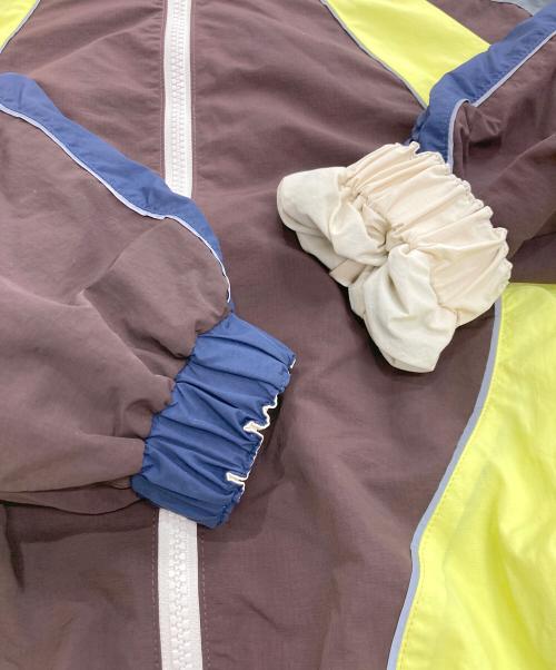 NON TOKYO（ノントーキョー）NON TOKYO (ノントーキョー) REVERSIBLE SWITCHING BLOUSON & SCARF ブラウン×イエロー サイズ:2の古着・服飾アイテム