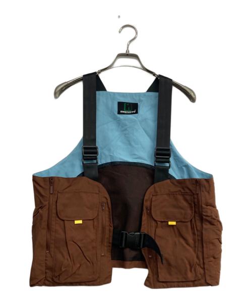 NON TOKYO（ノントーキョー）NON TOKYO (ノントーキョー) UTILITY VEST ブラウン サイズ:Freeの古着・服飾アイテム